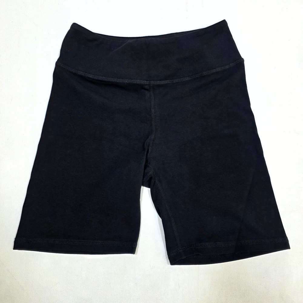 MATE the Label Bike Shorts Women Size M Black Organic Jersey Biker Activewear